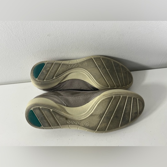 ECCO Bluma Summer Ballerina Slip On Flats Eur 37 Silver/Gray Womens Shoes - Picture 7 of 8